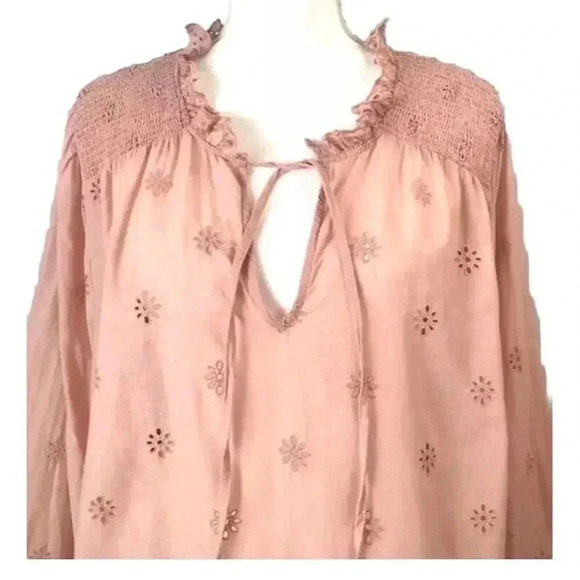 Anthropologie Othilia Melody Cotton Eyelet Blouse - Picture 7 of 12